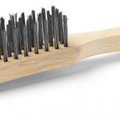 Tom G4 drótkefe, sima acéldrót, 4 soros, fanyél