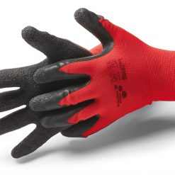 Allstar Crinkle M/8" kesztyű latex bevonattal, ráncolt felület