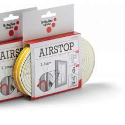 Airstop P brown tömítőszalag, gumi, 2-5mm résmérethez, barna, 6 m