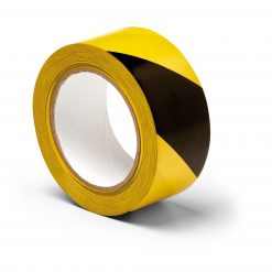 Warning Tape 50mmx33m veszélyt jelző ragasztószalag, PVC, sárga/fekete