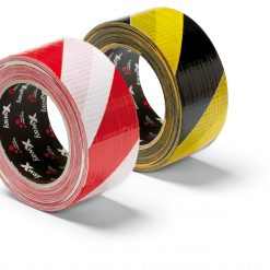 X-Way Warning tape 50mm x 33m, yellow/black ragasztószalag, szövetbetétes, sárga /fekete