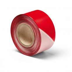 Street Tape 80mmx500m jelölő- és korlátszalag, LDPE, piros/fehér