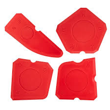 Szilikon fugalehúzó spatula készlet 4 részes