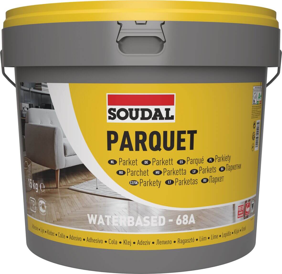 Soudal 68A oldószermentes parketta ragasztó